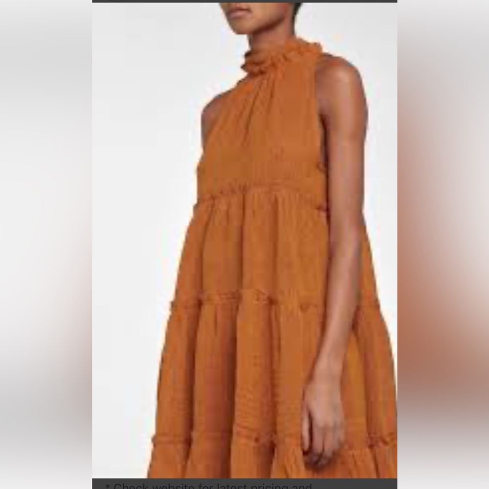 New With Tags Lisa Marie Fernandez orange dress.